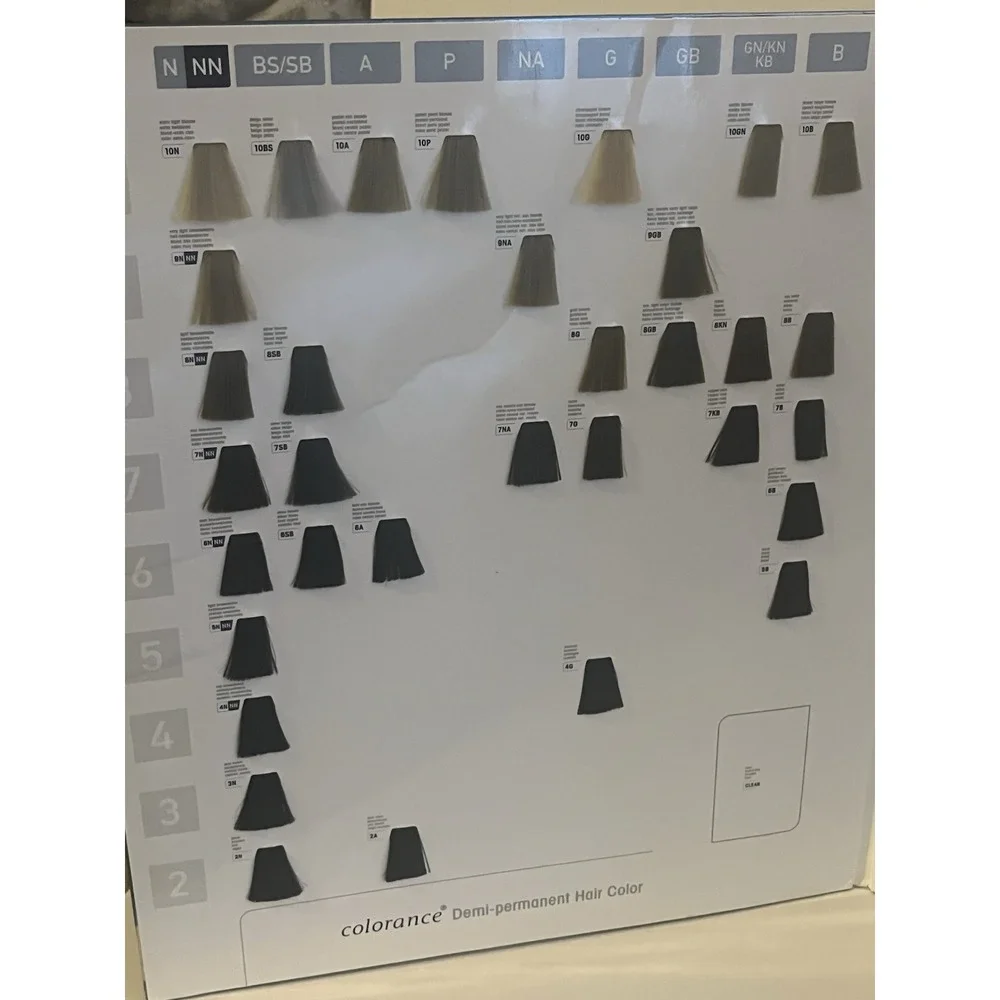 Goldwell Colorance Hair Color Swatch Book Shade Chart Professional Salon Blue